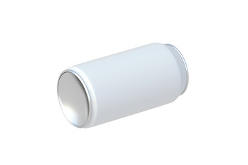 Blank white soda can isolated on white background. 3d render