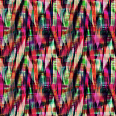 Abstract Digital hand-made allover ethnic textile pattern background ready for print