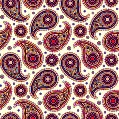 
Beautiful seamless floral pattern, flower vector illustration. Elegance wallpaper with of roses and forget-me-not on a floral background. Decorative