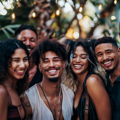 Obraz premium friends hugging in friendship day