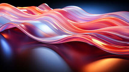 Obraz premium 3D abstract Music ambient Waves Background