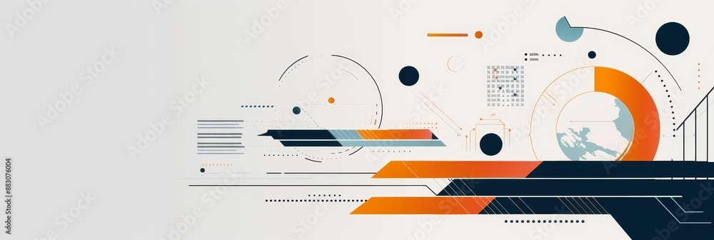 Poster abstract futuristic technology background - abstract futuristic technology background with geometric