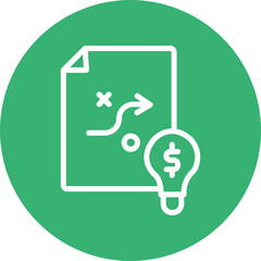 Strategy Vector Line White Circles Multicolors