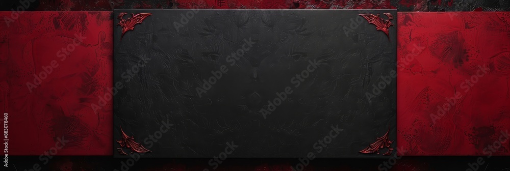 Poster black and red abstract background - a modern abstract background design with a black and red color s