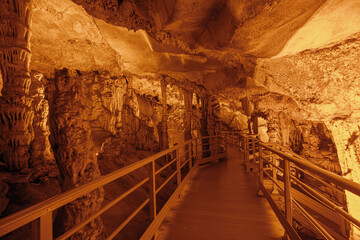 Interior Detail From Gilindire Cave (Aynaligol), Mersin, Turkey