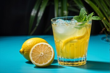 Ein Glas mit einem Cocktail