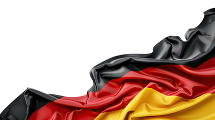 German flag on a transparent background