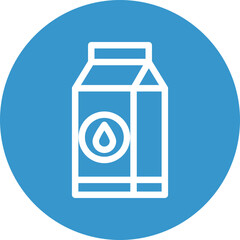 Milk Vector Line White Circles Multicolors