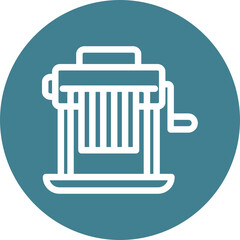 Pasta Machine Vector Line White Circles Multicolors