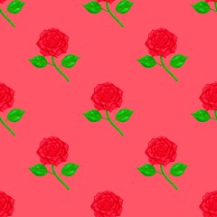 seamless pattern with roses