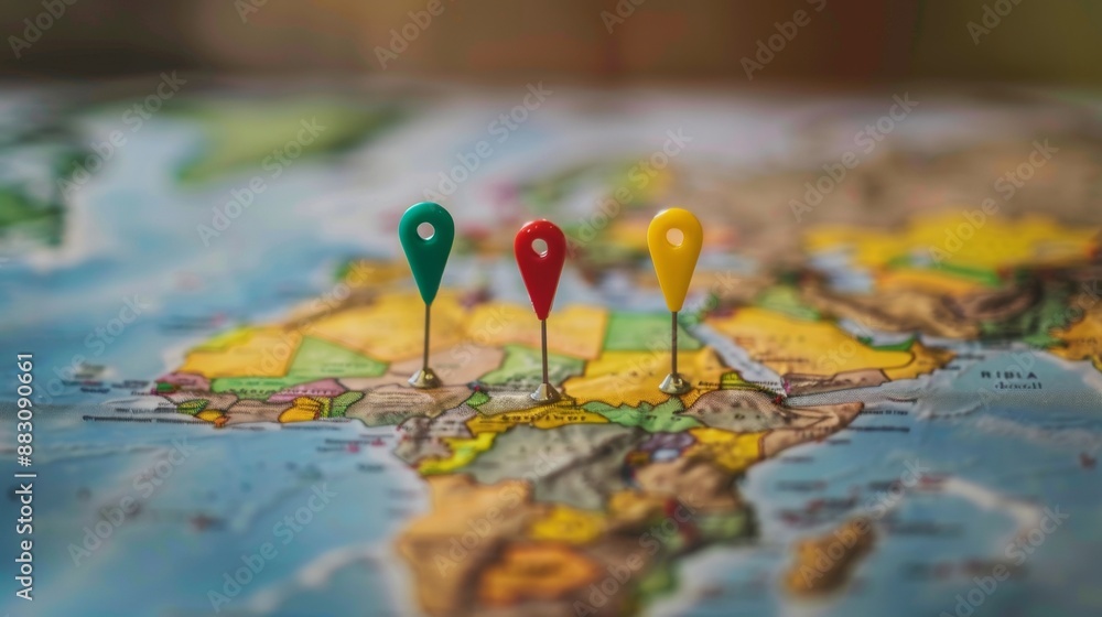 Poster connect to the internet to access a world map. use satellites to locate any address and share your c