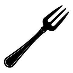 Fork icon vector on a white background