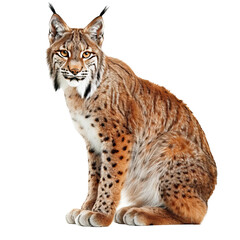 lynx isolated on white background