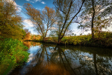 Nad rzeką Kamienna. Poland Świętokrzyskie.