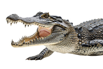 Fototapeta premium crocodile isolated on transparent background PNG