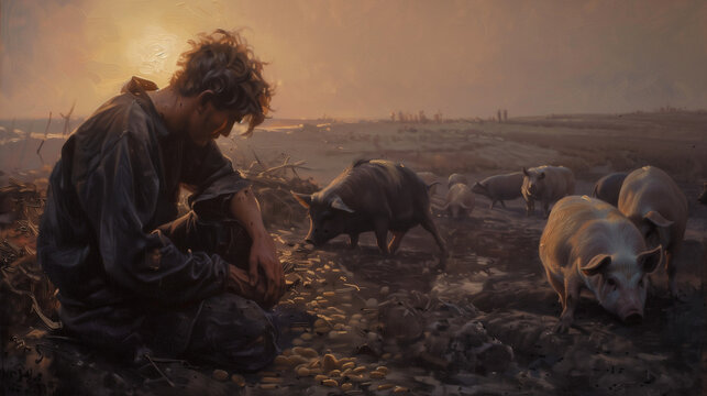 The Prodigal Son Art: Depictions of Biblical Parable in Various Artistic Styles
