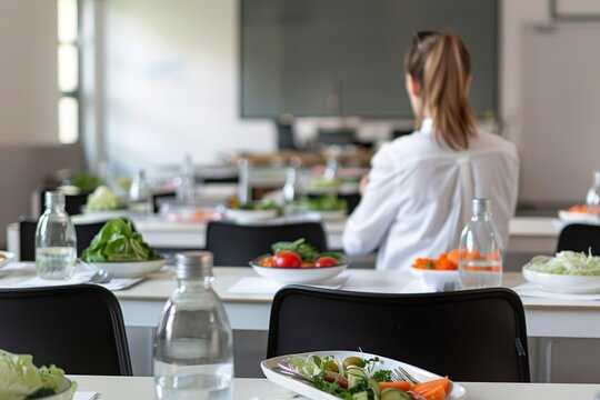 nutritionist conducting a nutrition workshop or seminar, role of nutritionists in educating the community about healthy eating