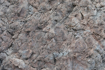 Texture of rocks worn by the sea.