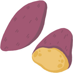 sweet potato cartoon