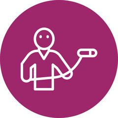 Boom Operator Vector Line White Circles Multicolors