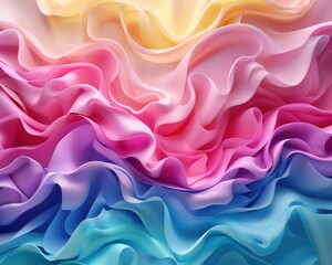 Fototapeta premium Abstract Colorful Swirls A Captivating Blend of Vibrant Hues and Dynamic Shapes, A Visual Symphony of Color and Form, Perfect for Artistic Inspiration and Design Projects