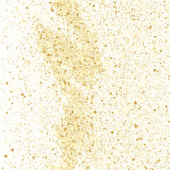 Sae sand gold confetti over white background. Vector stylish design.