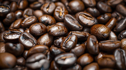 Fototapeta premium Close-up of coffee beans,
