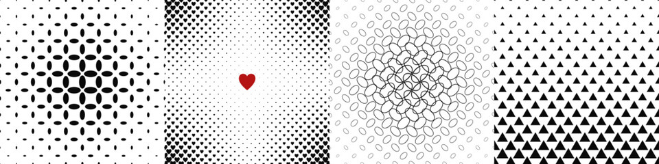 Black and white pattern collection