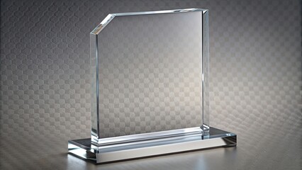 Clear acrylic crystal award plaques with a design for customization, award, recognition, blank, customizable,elegant, acrylic