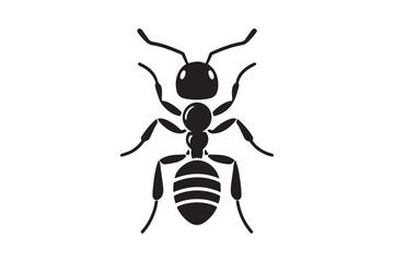 Ant silhouette vector art illustration