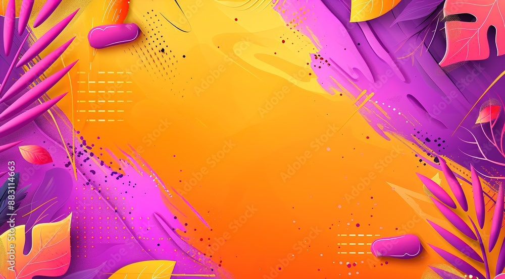 Poster background with splashes