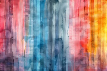 Fototapeta premium Watercolor background overlay stripe, Generative AI