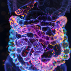 Contrast-Enhanced Digestive Flow: Visualize the journey of contrast material through the intestines, highlighting peristalsis and digestive transit times.