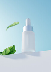 A cosmetics mock-up image. Serum product mock up image.