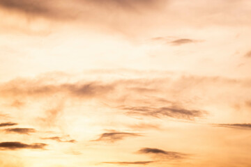 Wonderful Sunset sky Background in hot season .