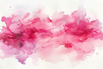 Fototapeta premium pink watercolor stain, Generative AI