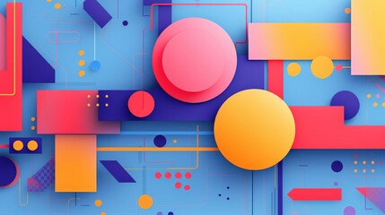 Naklejka premium Infatuation flat design, top view, crush theme, animation, Complementary Color Scheme