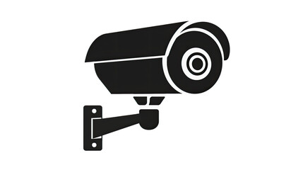 Surveillance camera icon on a transparent background