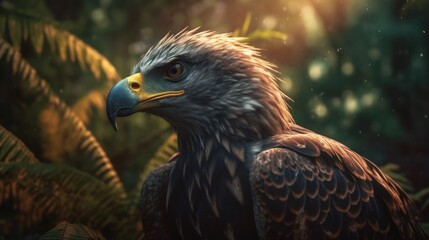 Fototapeta premium Majestic Eagle in the Forest
