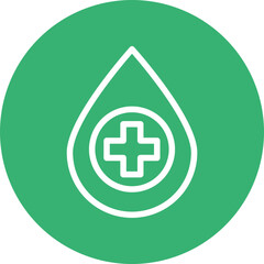 Diabetes Vector Line White Circles Multicolors