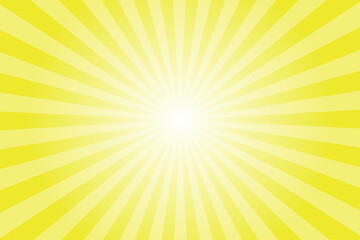 Fototapeta premium Pika Yellow Sunburst Background - Vector Illustration