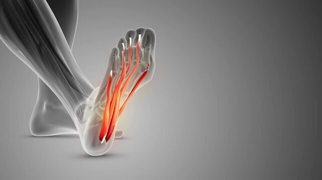 The plantar fascia is a band of tissue