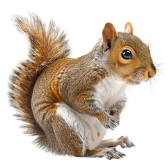 squirrel isolated on white background © Fay Melronna 