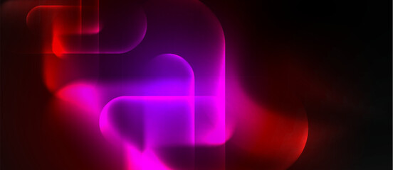 Neon magic light design. Vector Illustration For Wallpaper, Banner, Background, Card, Book Illustration, landing page