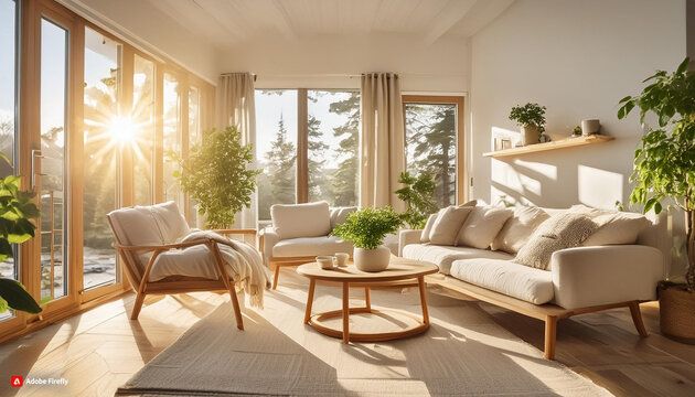 Living Room Background Scene for Vloger