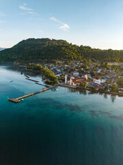 Morning View in Saparua, Central Maluku, Indonesia