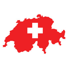Switzerland map background with states. Sweden map isolated on white background with flag. Vector illustration map in eps 10.