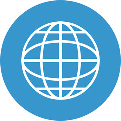 Language Vector Line White Circles Multicolors