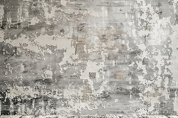 Obraz premium A highresolution texture of a light grey and white distressed area rug, with subtle grunge elements for an artistic touch. The pattern is dense yet airy to create depth on the surface, perfect as a b
