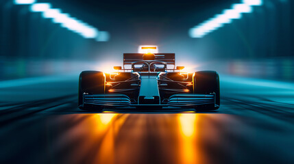 Closeup of the F1 car s front tires with steering angle, showing dynamic movement, F1 car, steering precision